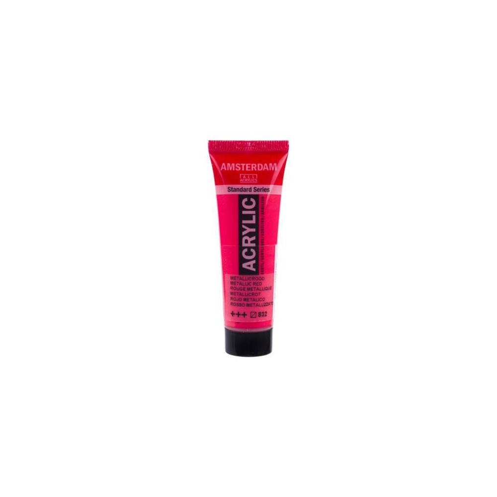 Amsterdam, Acrylic, Art & School, Paint, 20ml, 974510, Metallic Red